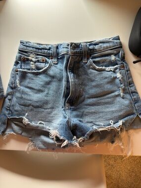 Abercrombie Curve Love Denim Shorts Size 25